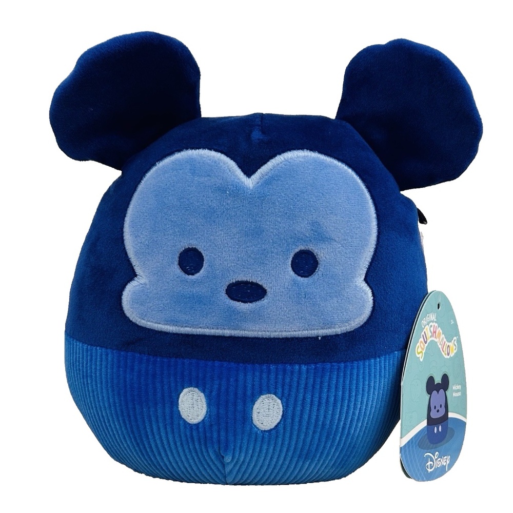 (NWT) Disney Squishmallows Blue Mickey Mouse 6.5" Soft & Plush